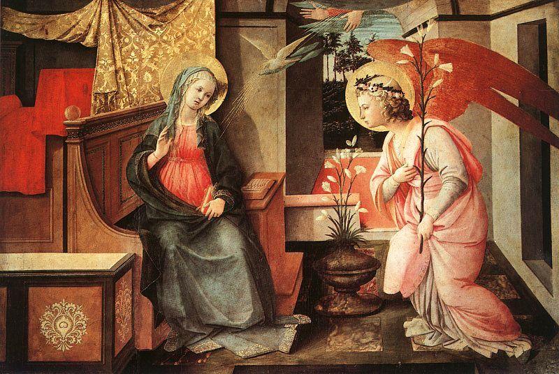 Fra Filippo Lippi Annunciation  fffff oil painting picture